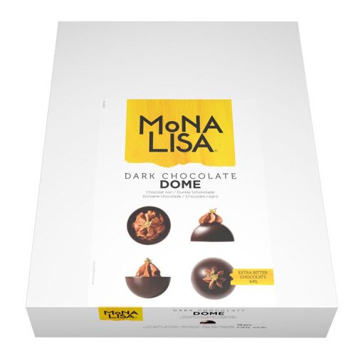 Mona Lisa Dark Chocolate Dome 65mm - 28pcs